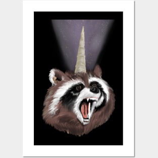 Raccoonicorn Posters and Art